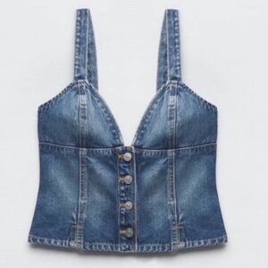 SOLD:ZARA TRF Denim Top